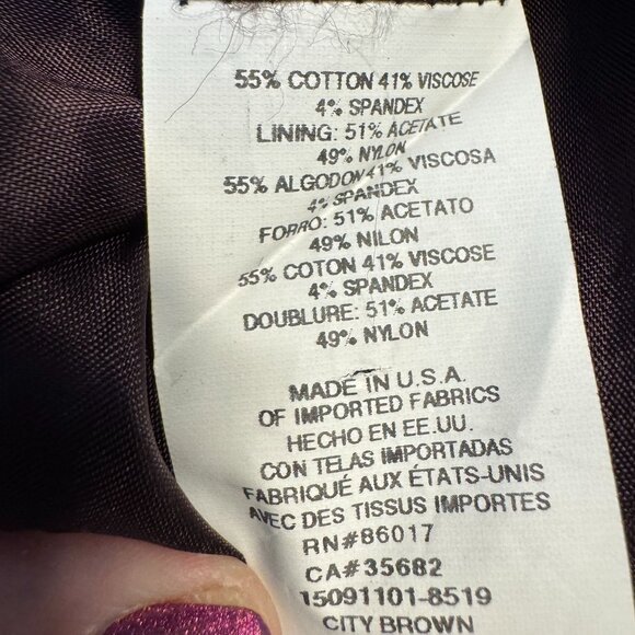 Bebe Satin Blazer Womens Size 6 Y2K Stitching Tailored Single Button 90s Work - Picture 4 of 8